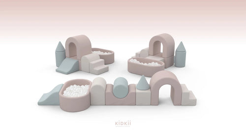Lux Soft Play Set- PINK BLUE & CREAM - Ruby & Ralph Boutique